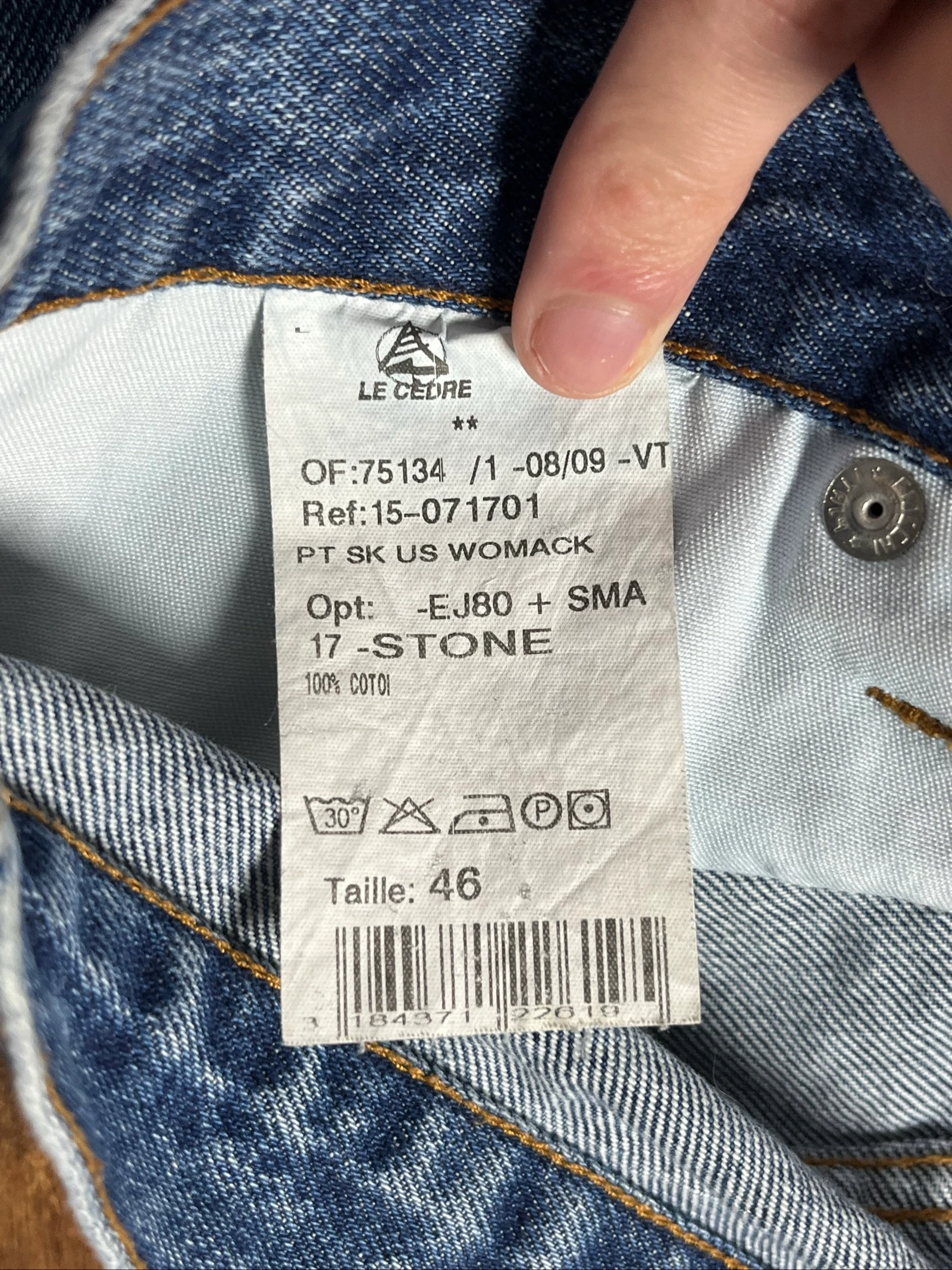 Vintage washed blue straight cut jeans classic fit - WoMack - size 46 - very good condition – photo 2
